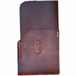 Case iPhone Wallet marca Simple color café thumbnail