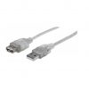 Cable de extensión Manhattan USB 2.0 3mts