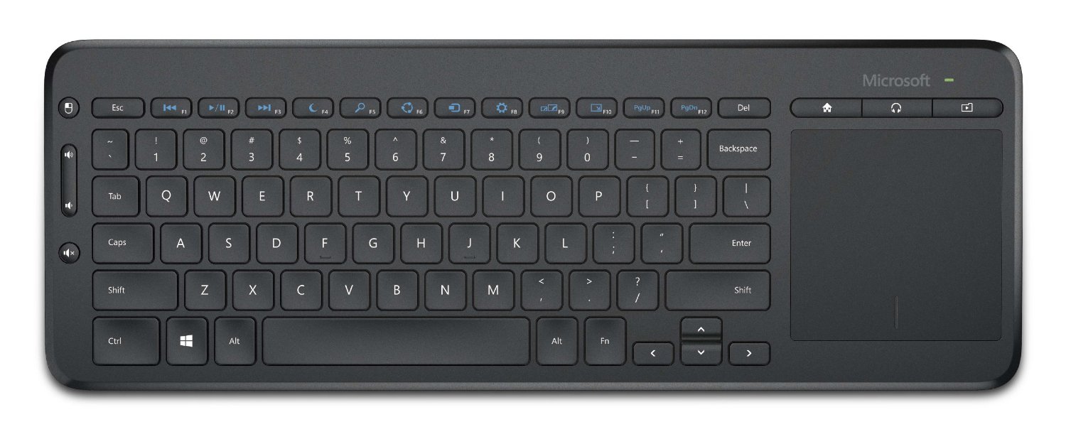 Teclado Microsoft Inalambrico All In One Con Touchpad Español Kemik