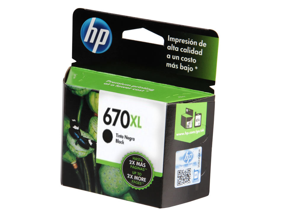 Cartucho Hp 670xl negro - Kemik Guatemala | Tienda online | Kémik