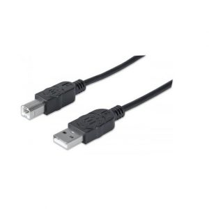 Cable Manhattan USB 2.0 negro 1.8mts