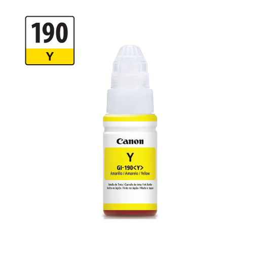 Botella De Tinta Canon GI-190 Y Amarillo - Kemik Guatemala