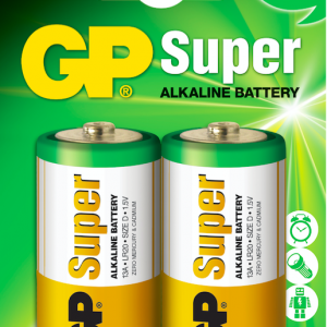 Bateria GP Super Alkalina D 1.5V Carton 2 piezas