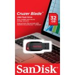 Memoria USB SanDisk Cruzer Blade Z50 32GB Color Negro con Rojo
