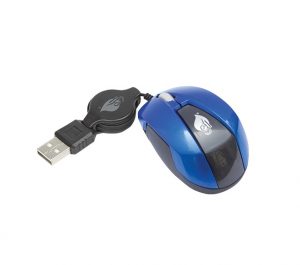 Green Leaf Mouse Alámbrico Retráctil USB 800 DPI Azul thumbnail