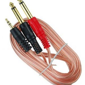 Cable audiopipe 3.5mm estéreo a 2 Plug 1/4" Mono, 6'