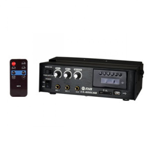 Amplificador Nippon America C/Sirena/USB 30W, 70V Linea Transformada