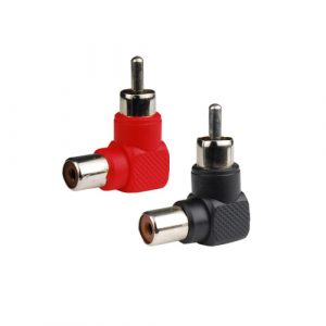 Nippon America Plug RCA Hembra a Macho Rojo y Negro 10 Unidades thumbnail
