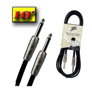 Cable para instrumento Zebra plug 1/4 a 1/4 Mono 10' calibre 24