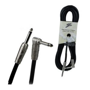 Cable para instrumento Zebra 1/4 a 1/4 Mono angulado 90'' 10' calibre 24