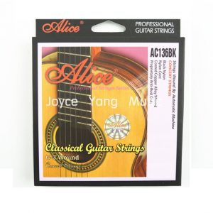 Cuerda para guitarra Clasica # 1 10 piezas marca Alice color Negro