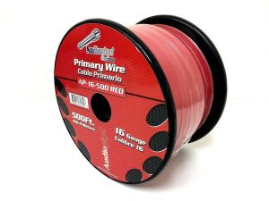 Cable primario Audiopipe rojo calibre 16 thumbnail