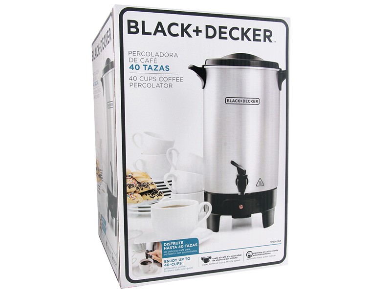 Percoladora Black \u0026 Decker capacidad 40 tazas (Cmu4000) - Kemik Guatemala