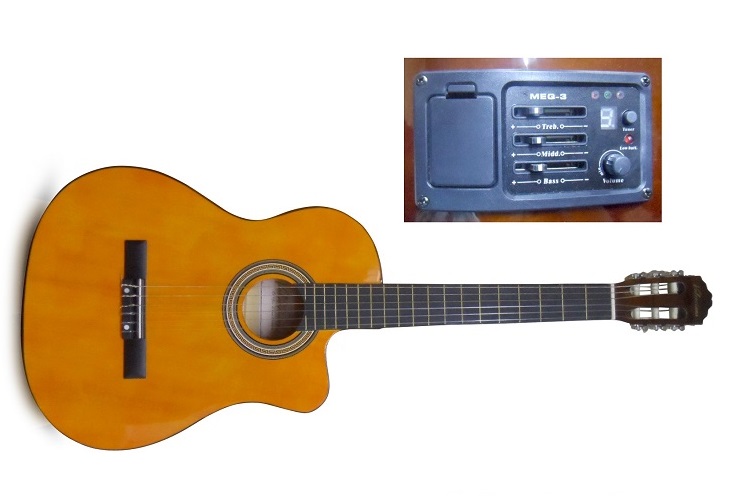 Guitarra Electroacústica Valenciana Yamaha con estuche - Kemik Guatemala