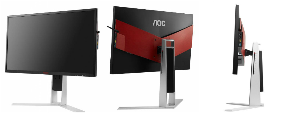 Adaptador para AOC Agon AG271QX AG271QG 27" Monitor De Juegos Negro/Rojo-Sync adaptable 