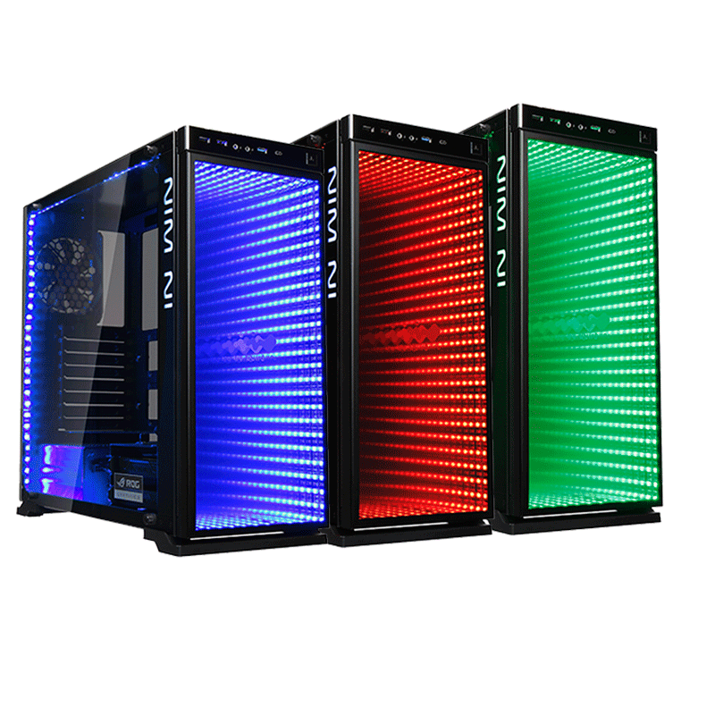 Case InWin 805 Infinity RGB con vidrio templado sin fuente Kemik