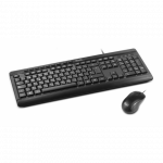 Combo alámbrico USB teclado y mouse Klip Xtreme KCK-251s en español color negro