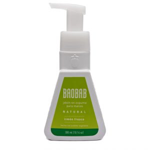 Jabón en Espuma para Manos de Limón Fresco marca Baobab 