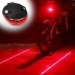 Luz de seguridad para bicicleta o moto con guia de laser