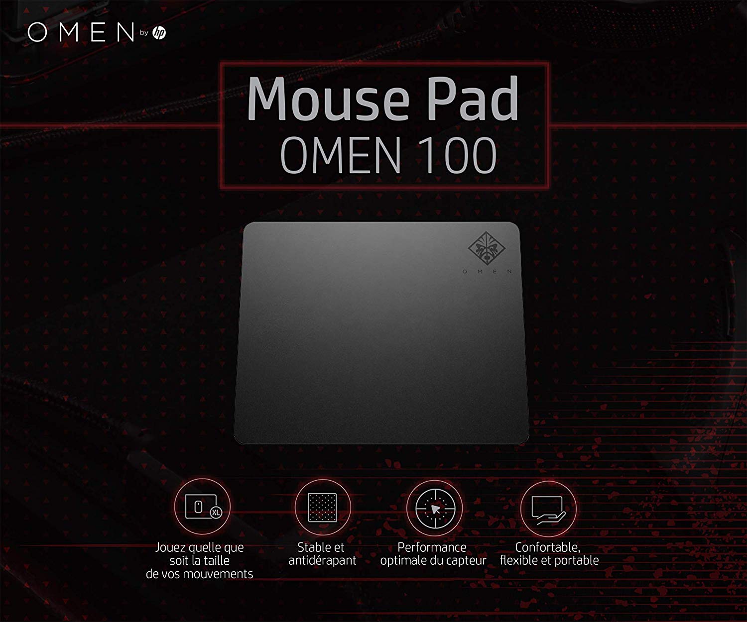 MousePad Gaming Omen SteelSeries marca HP