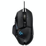 Mouse Gaming G502 Hero 16000 DPI marca Logitech color Negro