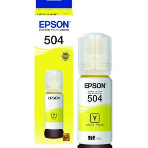 Botella de Tinta Epson T504 Amarilla (Refill)