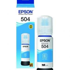 Botella de Tinta Epson T504 Cyan (Refill)