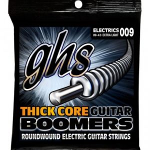 Set de Cuerdas para Guitarra Eléctrica Boomers Núcleo Grueso Extra Ligera Marca GHS