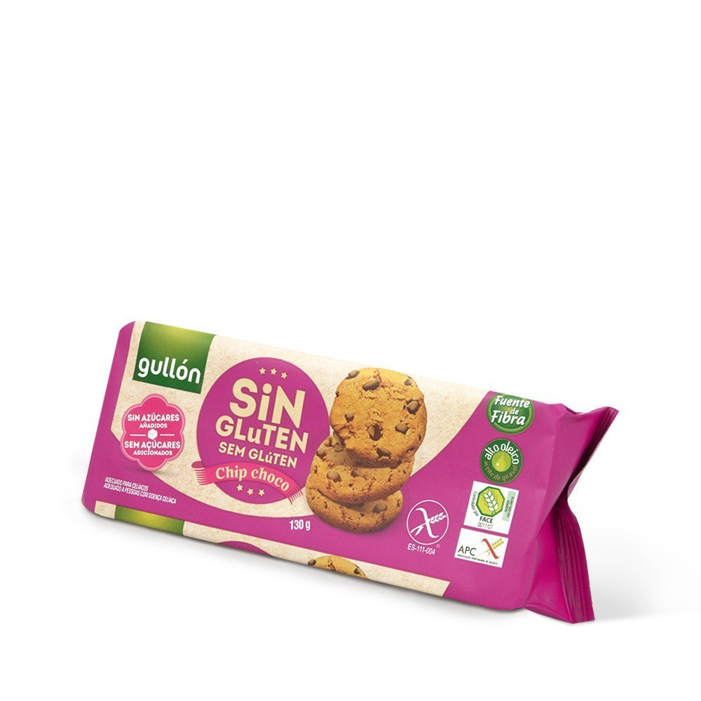 Paquete De Galletas Gullon Diet Nature Chip Choco Sin Gluten 130g Kemik Guatemala