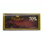 Barra de Chocolate Oscuro con 70% cacao de 90gr marca Chocolarti