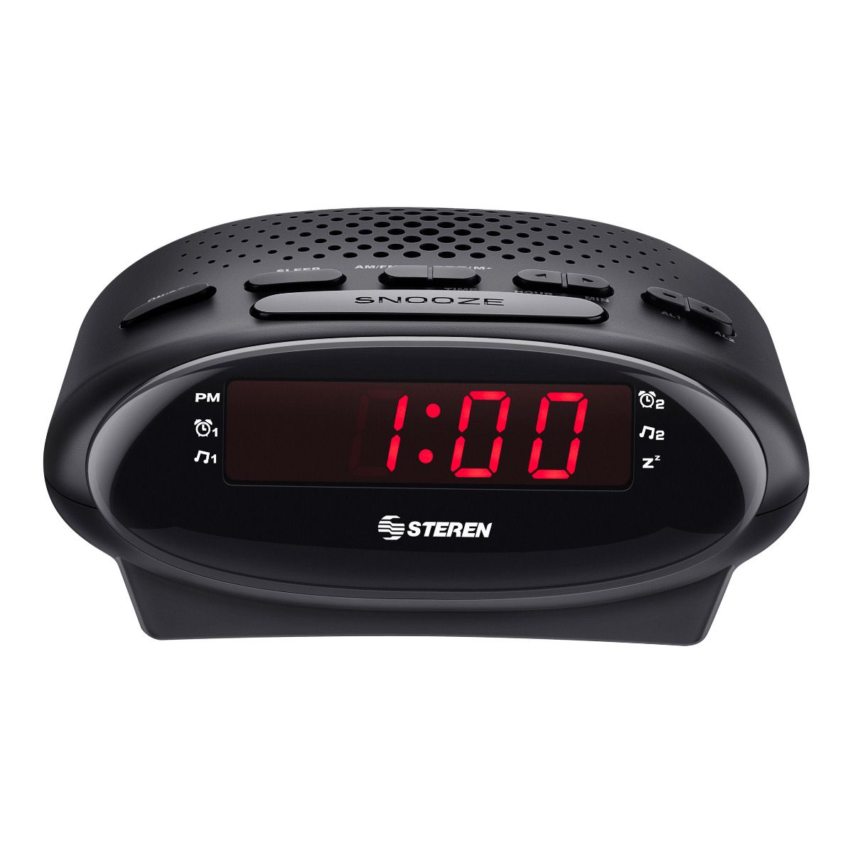 Tfa 60.2530.04 radio despertador digital dcf-77 temperatura interna viaje despertador 2 alarmas 