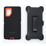 Case Otterbox Defender para Note 10 plus color negro-naranja