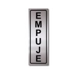 Sticker de Aluminio Empuje/Vertical 7 X 20 (cm)