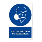 Rotulo Obligatorio Uso De Mascarilla  20 X 30 (Cm)
