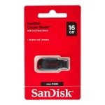 Memoria USB SanDisk Cruzer Blade 16GB Color Negro con Rojo