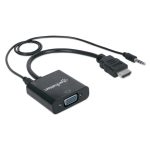Convertidor HDMI a VGA con Audio Manhattan