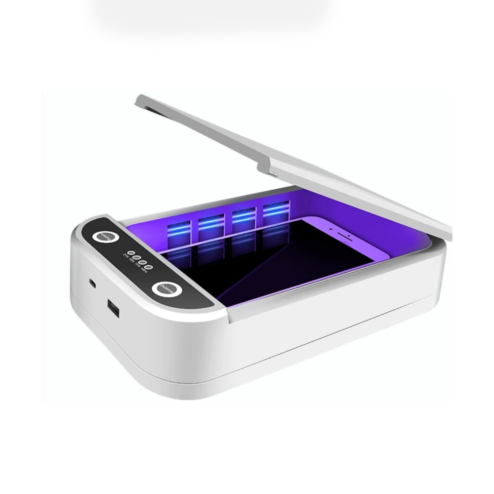 esterilizador de smartphone caja de esterilizador para el hogar Aokeou desinfectante Desinfectante de teléfono UV portátil con función de aromaterapia 