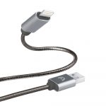 Argom Lightning a USB Cable de Metal Trenzado
