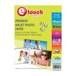 Etouch Papel Fotografico Glossy 4x6 20 Hojas 190 grs