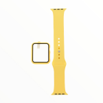 El Rey Pulsera + Bumper Con Protector De Pantalla Para Apple Watch 38 Mm Color Amarillo
