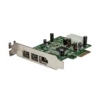 StarTech.com Tarjeta PCI Express FireWire de 3 Puertos con Bajo Perfil
