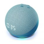 Amazon Echo Dot 4th Gen con Reloj, Alexa color Azul