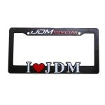Marco para Placa de Auto I Love JDM 3D Negro