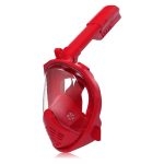 Máscara de Snorkel DryTop plegable, completa Rojo