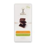 Balance Tableta de Chocolate Negro con Naranja con Stevia Azúcar Reducida 85g