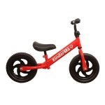 KinderMa Bicicleta de Equilibrio 12' Ajustable Rojo