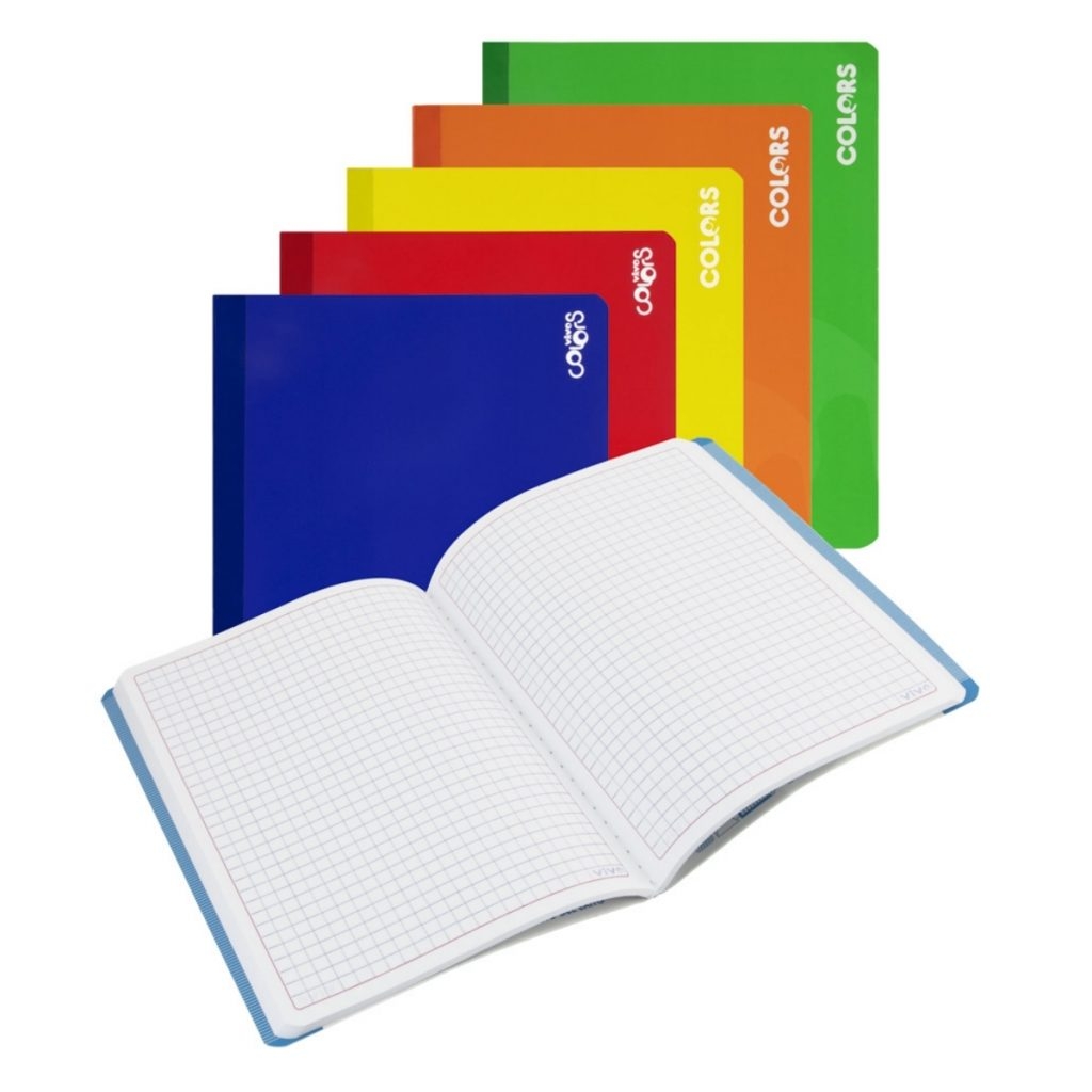 Vivo colors Cuaderno de Cuadros 100 hojas Grande - Kemik Guatemala