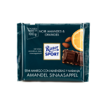 Ritter Sport Colorful Selection Turquesa Chocolate Oscuro con  Naranja y Almendras de 100g