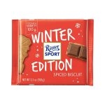 Ritter Sport Barra Winter Edition Chocolate con Leche Relleno con Especias de 100g
