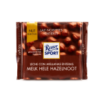 Ritter Sport Barra Nut Selection Chocolate con Leche y Avellana Entera de 100g